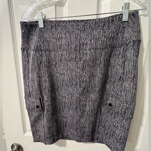Athleta Black and White Pencil Skirt